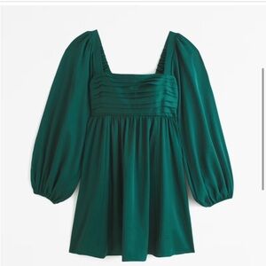 Green Emerson Mini Dress Abercrombie & Fitch